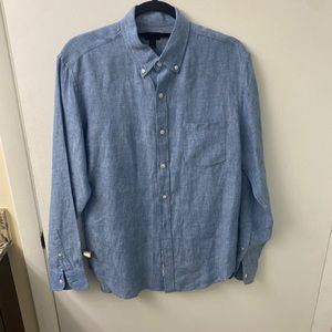 JCrew men’s blue linin button down. Medium